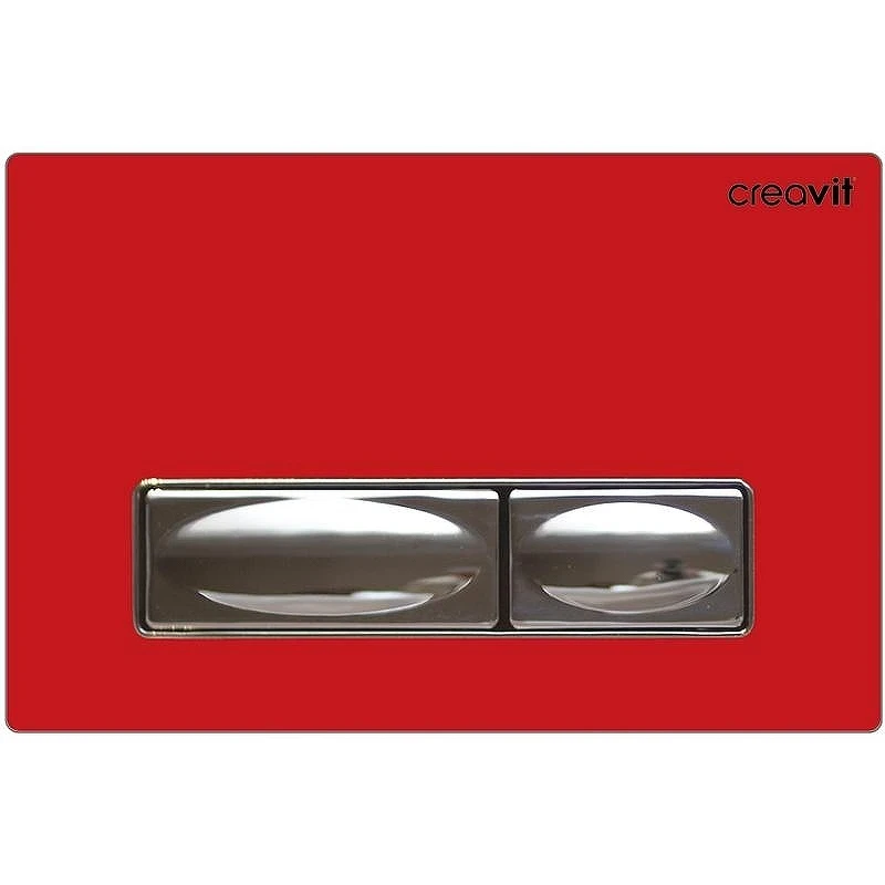 Кнопка смыва для инсталляции Creavit GP4003.00 Красная Хром