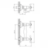 Смеситель для душа Decoroom DR54055 Хром