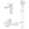 Комплект смесителей Hansberge Nordic H7099WW Белый