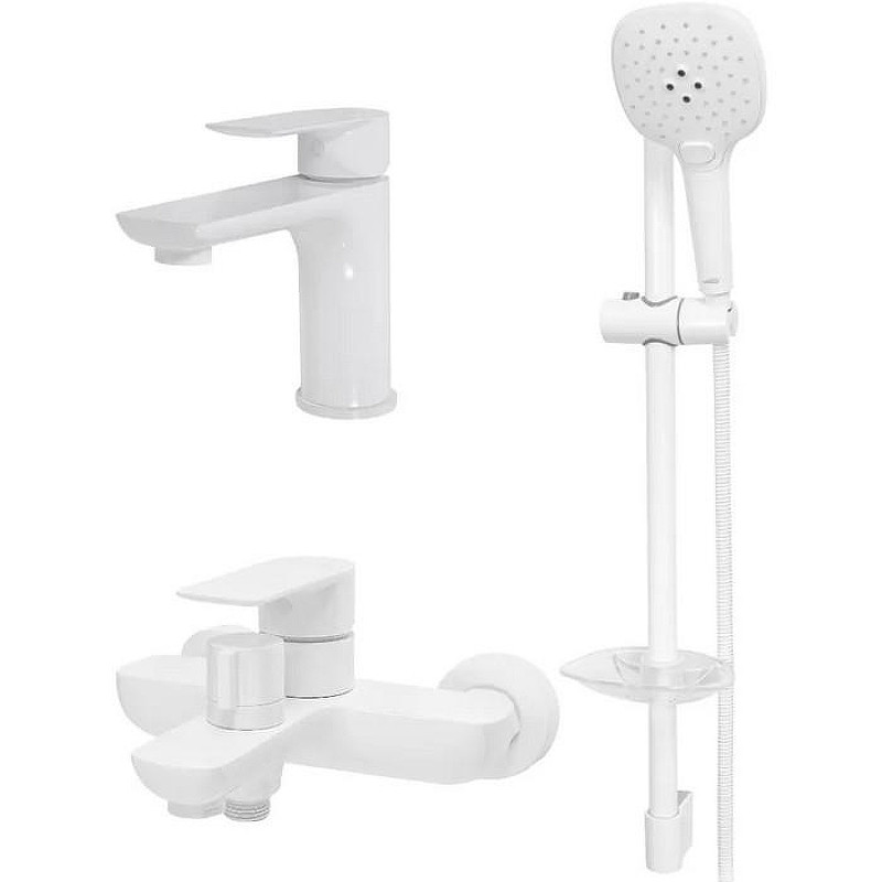 Комплект смесителей Hansberge Nordic H7099WW Белый