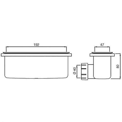 Сифон для душевого поддона Ideal Standard Ultraflat New T4493AA Хром