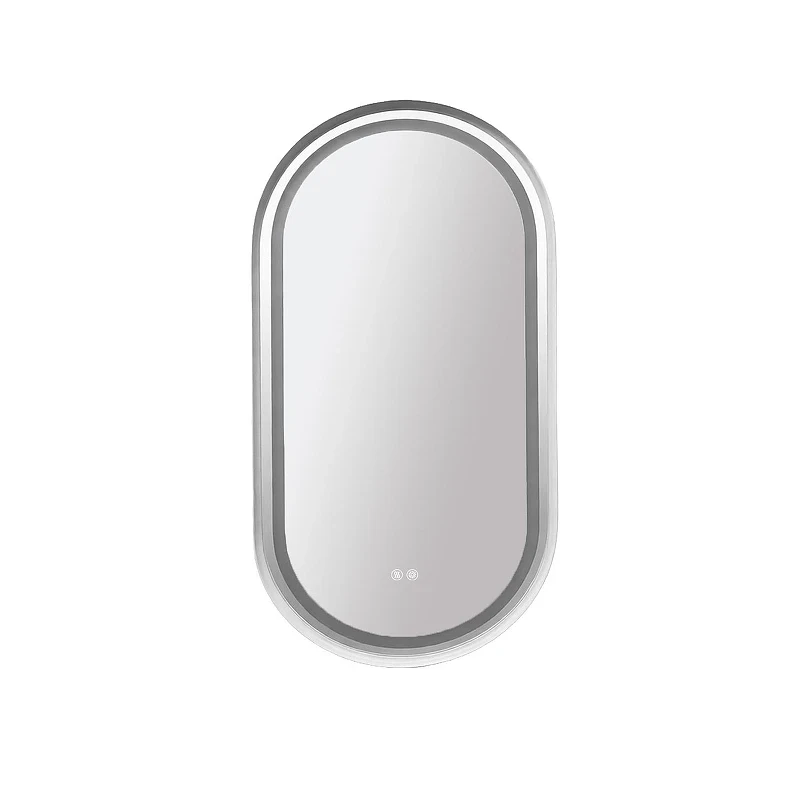 Зеркало Azario Блейк 50 АZ-LED011325 с подсветкой цвет Белый матовый с сенсорным выключателем