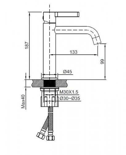 Смеситель для раковины Vincea Villa VBF-1VL1BC цвет Брашированная медь