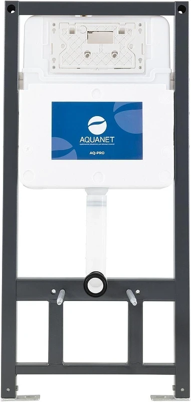 Комплект унитаза с инсталляцией Aquanet Zvezda-2 303978+346762 цвет Белый с сиденьем Микролифт