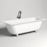 Ванна из искусственного камня Salini Orlanda Axis 190х80 103221M Белая матовая
