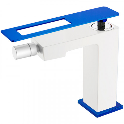 Смеситель для биде Boheme Q 146-WUW Белый Синий латунь