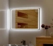 Зеркало Art&Max Monza 140 AM-Mon-1400-800-DS-F с подсветкой с сенсорным выключателем