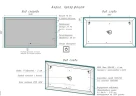 Зеркало Art&Max Monza 140 AM-Mon-1400-800-DS-F с подсветкой с сенсорным выключателем
