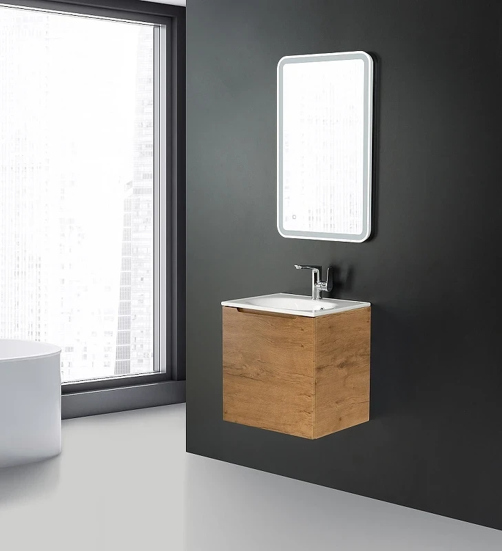 Тумба под раковину BelBagno Etna 50 ETNA-500-1C-SO-RN-P подвесная Rovere Nature МДФ / ЛДСП
