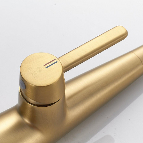 Смеситель для кухни Rose R213G цвет Золотой сатин Белый