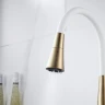 Смеситель для кухни Rose R213G цвет Золотой сатин Белый