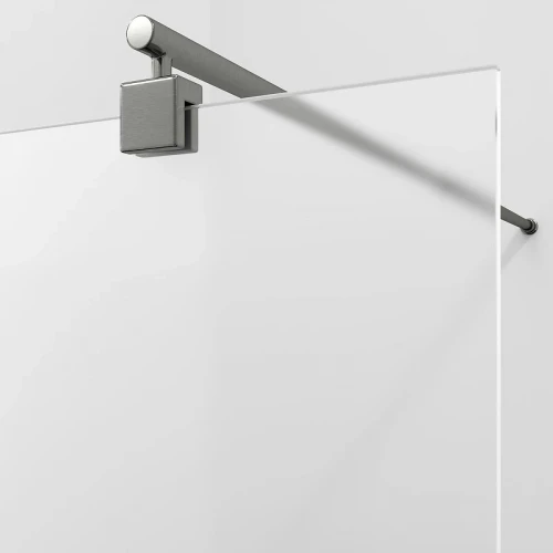 Душевая перегородка WasserKRAFT Rur 100 30W44GR-MG профиль Графит стекло матовое