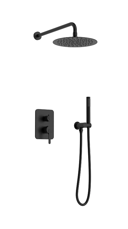 Душевая система AltroBagno Unione 040107 MB цвет Черный матовый