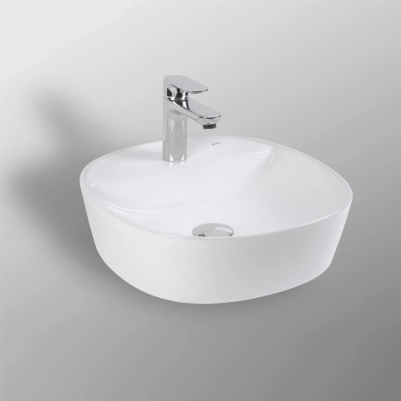 Раковина Bond 41 S01-410 Белая глянцевая фарфор накладная
