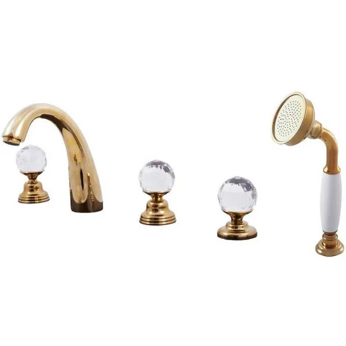 Смеситель на борт ванны Rav Slezak Brilliance176.5PZ Золото латунь
