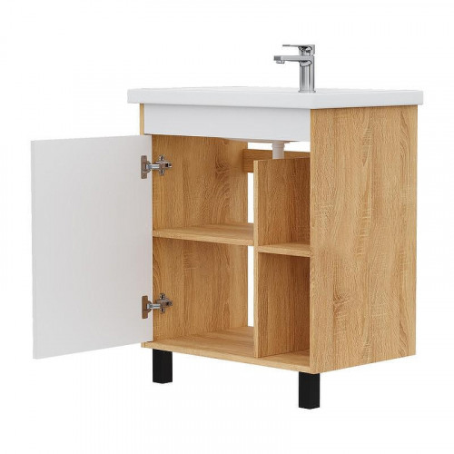 Тумба под раковину Volna Osmond 70 tnOSMOND70.1D-04 цвет Белый Дуб сонома