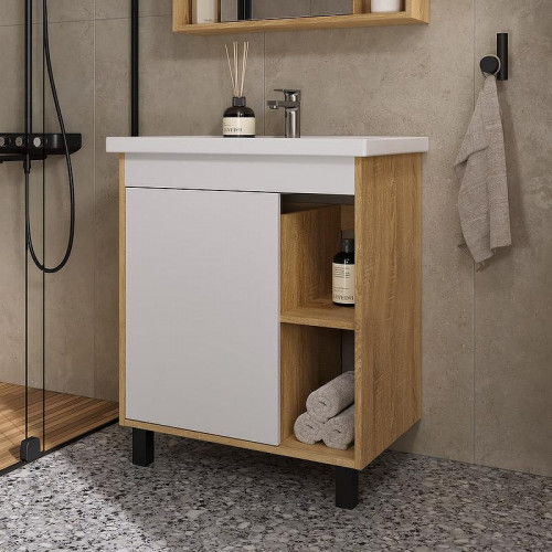 Тумба под раковину Volna Osmond 70 tnOSMOND70.1D-04 цвет Белый Дуб сонома