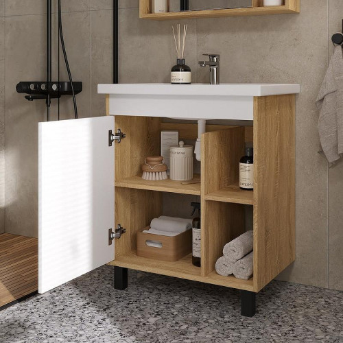 Тумба под раковину Volna Osmond 70 tnOSMOND70.1D-04 цвет Белый Дуб сонома