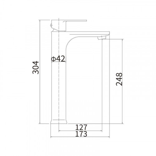 Смеситель для раковины Fashun A51219 цвет Сатин