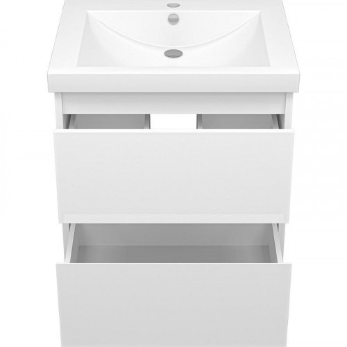 Тумба с раковиной Misty Алиса 58 УТ000011218 подвесная Белая