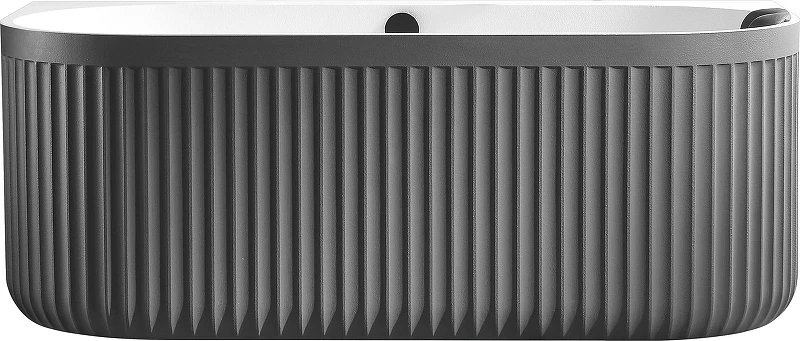 Ванна из искусственного камня AltroBagno Fabiana 170x80 090210 цвет Серый цемент Белый