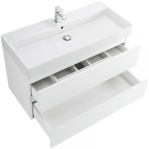 Тумба под раковину Cezares Molveno 46 80 MOLVENO 46-80-2C-SO-BG подвесная Bianco Ghiaccio МДФ / ЛДСП