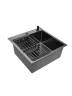 Кухонная мойка Wisent 50 WGS35050B/W02-114B/W405B/W302644B цвет Графит
