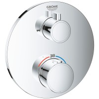 Смеситель для душа Grohe Grohtherm 24077000 с термостатом Хром латунь встраиваемый