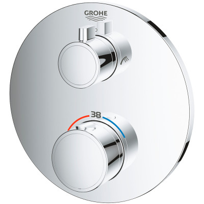 Смеситель для душа Grohe Grohtherm 24077000 с термостатом Хром латунь встраиваемый