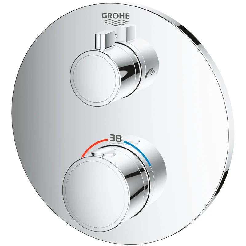 Смеситель для душа Grohe Grohtherm 24077000 с термостатом Хром латунь встраиваемый