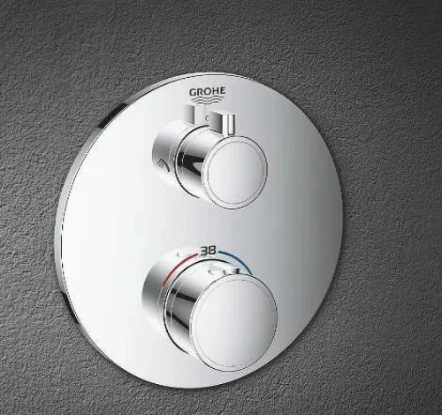 Смеситель для душа Grohe Grohtherm 24077000 с термостатом Хром латунь встраиваемый