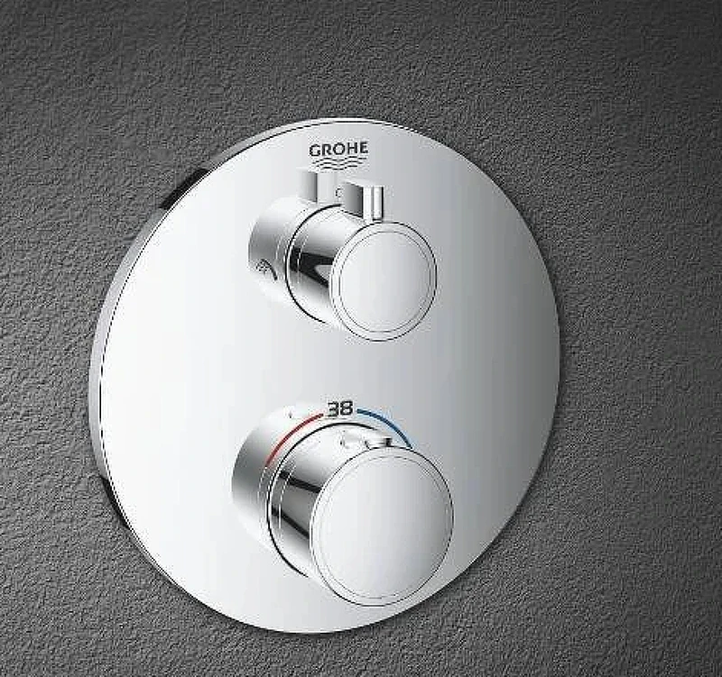 Смеситель для душа Grohe Grohtherm 24077000 с термостатом Хром латунь встраиваемый