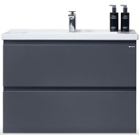 Тумба с раковиной Orans BC-4023-800 4023800З Матовый графитовый МДФ / ЛДСП