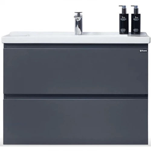 Тумба с раковиной Orans BC-4023-800 4023800З Матовый графитовый МДФ / ЛДСП