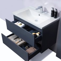 Тумба с раковиной Orans BC-4023-800 4023800З Матовый графитовый МДФ / ЛДСП