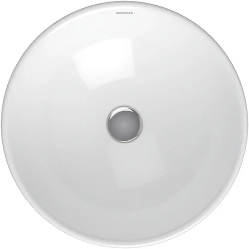 Раковина-чаша Berges Mascon 45 181002 Белая глянцевая фарфор накладная