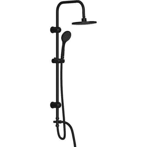 Душевая система Dorff Comfort D0708000BL Черная матовая пластик на стену