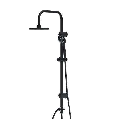 Душевая система Dorff Comfort D0708000BL Черная матовая пластик на стену