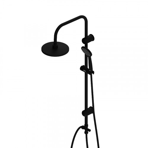 Душевая система Dorff Comfort D0708000BL Черная матовая пластик на стену