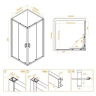 Душевой уголок RGW Classic 80x80 32093488-11, 16180188-11 профиль цвет Хром стекло прозрачное