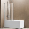 Шторка на ванну Vincea VSB-12114CL 114x140 профиль Хром стекло прозрачное