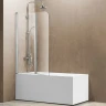 Шторка на ванну Vincea VSB-12114CL 114x140 профиль Хром стекло прозрачное