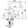 Кухонная мойка Gerhans 41 A10-24/311-11-24/W4998-4-24 со смесителем цвет Графит