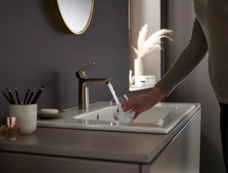 Смеситель для раковины Hansgrohe Talis E 71712140 Шлифованная бронза латунь