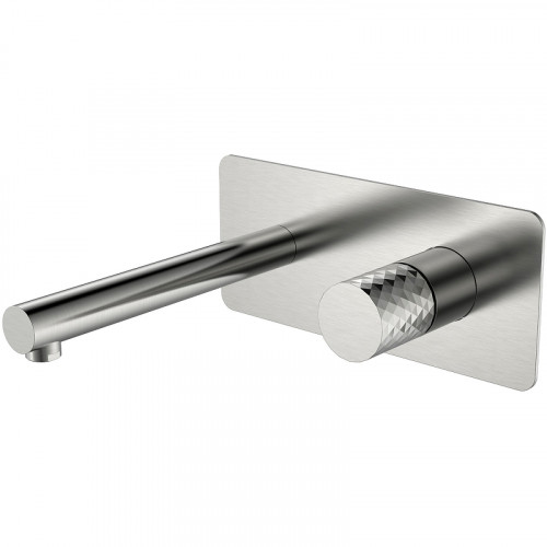 Смеситель для раковины Boheme Stick 125-NB Никель латунь встраиваемый