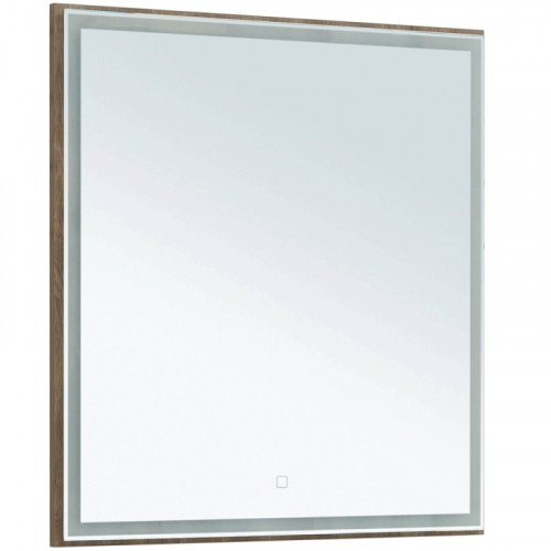 Зеркало Aquanet Nova Lite 75 249513 с подсветкой Дуб рустикальный МДФ / ЛДСП, стекло