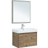 Зеркало Aquanet Nova Lite 75 249513 с подсветкой Дуб рустикальный МДФ / ЛДСП, стекло