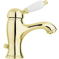 Смеситель для раковины Cezares Elite ELITE-LSM1-03/24-Bi Золото 24 карат латунь
