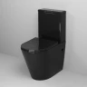 Унитаз компакт Grossman Color GR-4480BS Черный глянцевый с бачком и сиденьем Микролифт фаянс напольный