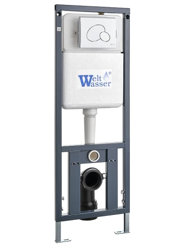 Инсталляция WeltWasser Marberg 410 RD CR 10000008207 с клавишей смыва цвет Хром
